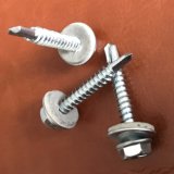 Hex Head Self-Drilling Screw with Empd Washer Zinc Plated