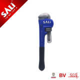 Construction Hardware Hand Tools Rubber Grip Heavy Duty Pipe Wrench