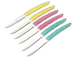 Stainless Steel Laguiole Steak Knife with Colorful ABS Handle (SE-K311)