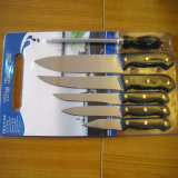 Stainless Steel Knives 7PCS Set with Cutting Board No. Kns-7b01