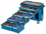 Hot Sale-9 Drawer Tool Trolley 485 Piece -Electric Blue