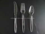 New Type Disposable Plastic Fork, Spoon, Knife, Transparent Cutley