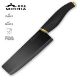 China Factory Extra Sharp Matt Black Ceramic Chef Cleaver Knife