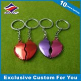 Heart Shape Keychain with Color Painting Casting Mold Keyholder