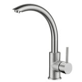 Stainless Steel Arc Design Single Handle Kitchen Sink Faucet