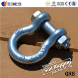 Electric Galvanized US Type Steel Drop Forged Lifting Bow Shackle