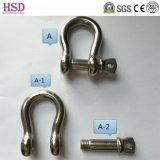Stainless Steel Bow Shackle for Hardware Lifting