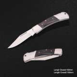 Folding Knife with Wooden Handle (#3924)