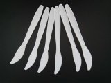 White Plastic PP Knife for Tableware