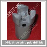 Hot Sale Steel Body 56mm Diameter 3 Wing PDC Drill Bit