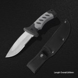 Fixed-Blade Knife with Rubber Handle (#3980)