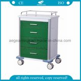 Hospital Trolley Power Coating Steel Medical Cart (AG-GS003)