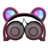 Fashion Wired Colorful LED Glowing Cartoon Trend 2018 Kids Headphone