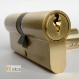 Door Lock Standard 6 Pins Satin Brass Double Secure Cylinder Lock