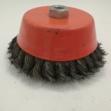 Rust Removal Twisted Knot Cup Brush for Metalworking Cleaner (CB-02)