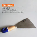 C-02 Construction Decoration Paint Hand Tools Wooden Handle Putty Knife