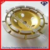 125mm Double Row Diamond Cup Grinding Wheel for Stone Polishing