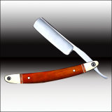 Razor Blade Knife with Wood Handle