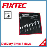 Fixtec 8PCS CRV Double Open End Spanner Set Hand Tools Double Open End Wrench Set