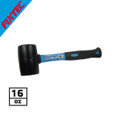 Fixtec 16oz Oil Resistant Rubber Hammer with Fiber Handle