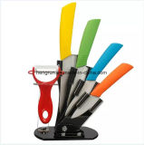 Kitchenware High Quality 5PCS Color Ceramic Knife Set
