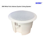 50W White Pulic Address System Ceiling Speaker