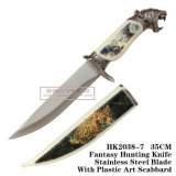 Leopard Hunting Knives Camping Knife All Metal 35cm
