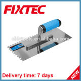 Fixtec Hand Tool 130mm Carbon Steel Plastering Trowel with Comfort TPR Handle