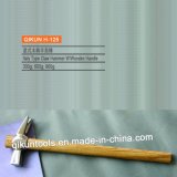 H-125 Construction Hardware Hand Tools Italy Type Claw Hammer with Long Wooden Handle