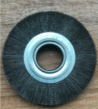 Twisted Knotted Wheel Flat Brush for Deburring and Polishing