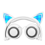 Glowing Cat Ear Overhead Foldable Headphone for Kids