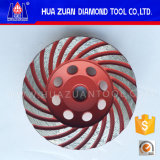 Huazuan Turbo Diamond Grinding Cup Wheel, Diamond Grinding Wheel for Concrete, Marble