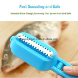 Fish Tools Fast Cleaning Fish Skin Steel Fish Scales Brush Shaver Remover Cleaner Descaler Skinner Scaler Fishing Tools Knife Esg10386