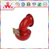 Red Metal Snail Horn Speaker