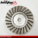 Metal 24 Segment Turbo Floor Grinding Cup Wheel