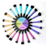 5PCS Cosmetic Brush Sets for Women with Plastic Handle
