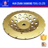 Double Rows PCD Segments 7 Inch PCD Cup Wheel for Concrete