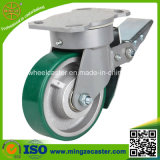 250mm Cast Iron PU Wheel Industrial Wheel Caster