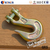 Rigging Drop Forged Alloy Steel Yellow Zinc Clevis Grab Hook