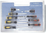 9PCS Screwdriver Set in Double Blister Slotted Screwdriver Phillips Screwdriver