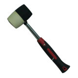Steel Pipe Handle White Rubber Hammer