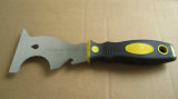 Double Color Putty Knife with Rubber Handle