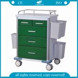 AG-GS002 Power Coating Steel Hospital Cart Medical Trolley