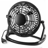 Quiet Desk Fan 4inch USB Powered Plastic Housing 360 Degree Rotation Perfect Table Personal Fan Mini Cooling Fan for Home