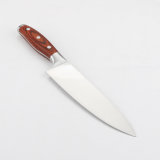 Kitchen Knife Utensils Stainless Steel Color Wood Handle Chef Knife with Gift Box