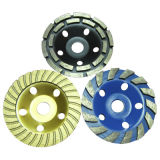 Grinding and Buffering Diamond Segment Double Row Cup Wheels for Granite