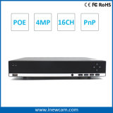 16CH 4MP Poe NVR with Audio for Home Surveillance