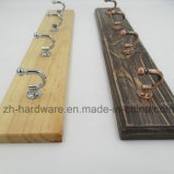 High-Grade Beautiful Clothes Hook Wooden & Metal Board Hook (ZH-7026B)