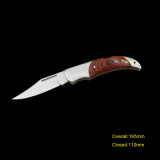 Folding Knife with Wooden Handle (#322)