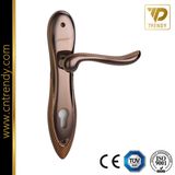 Wooden Door Hardware Door Lever Lock Handle on Backplate